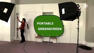 Portable Greenscreen: quick and easy Chroma Key lighting