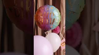 Footage of Birthday Party Balloons #short #happybirthday