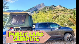 Search for Public Land Camping in Ab | Abraham Lake | camping with tepui tent | ysay dale