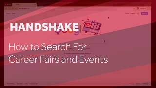 Handshake How To: Search for Events & Career Fairs