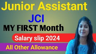 Junior Assistant JCL First Month Salary Silp2024 DA HRA TA All OTHER Allowance