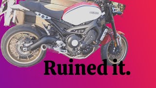 Danmoto MT09 XSR900 Exhaust install and sound