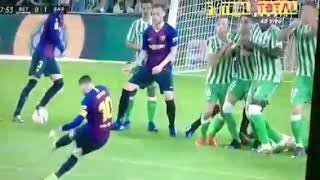 Golazo Tiro libre de Messi vs Betis 0-1*