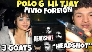 🐐🔥Lil Tjay - Headshot (feat. Polo G & Fivio Foreign) REACTION❗️