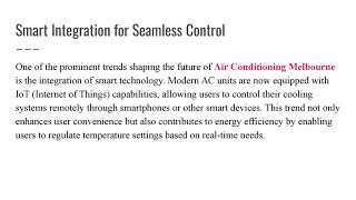 The Future of Air Conditioner Technology