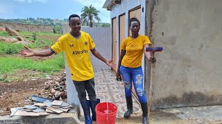 HELPING NASTO PREPARE HIS KITCHEN GARDEN AND CLEANING THE TOILETS