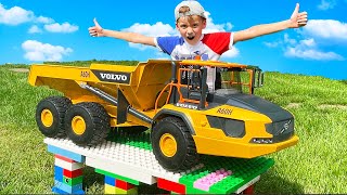 Excavators & Car toys for kids | Learn About Big Construction Vehicles