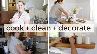 Fall Cook + Clean + Decorate with Me