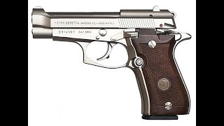 Beretta 84 nickel! At the range.