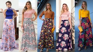 top most beautiful Floral long skirts outfit ideas - fascinating long skirts design #skirtsdesign