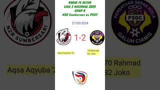 FT NZR SUMBERSARI VS PSGC CIAMIS LIGA 3 NASIONAL 2024 BABAK 16 BESAR