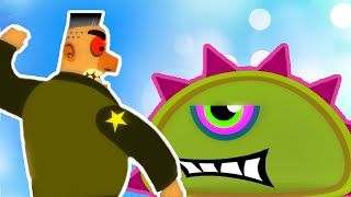 Суровый ЛИЗУН ГЛАЗАСТИК в Мегаполисе #14 Игра Mutant Blobs Attack Lion Boy