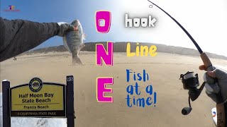 One hook, One line, One fish at a time| Francis State Beach.