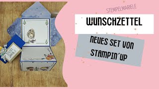 Videohop @Stempelpunkt und Co./ Wunschzettel Leporello im Umschlag/ #stampinup Weihnachtskindereien