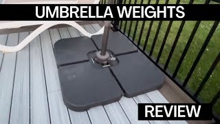 Needed for an Amazing Outdoor Space | Umbrella Weights - fill with sand or water