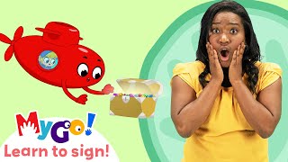 Learn Sign Language with Morphle! | My Red Submarine | MyGo! | ASL for Kids