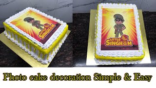 Photo cake | photo cake Design  | photo cake decoration | simple photo cake design | cake Guruji