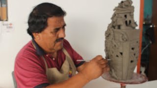 Clase de modelado de arcilla - Leonidas Orellana, Perú.