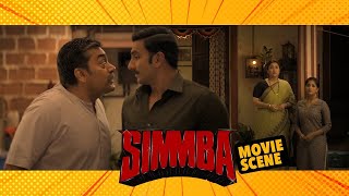 Simmba Ne Mohile Ko Bata Di Apne Dil Ki Baat | Simmba | Ranveer Singh & Ashutosh Rana | Movie Scene