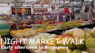 Night Market Walk In Singapore