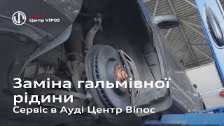 Заміна гальмівної рідини. Офіційне СТО. Частина 2 | Ауді Центр Віпос