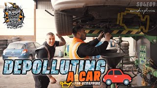 DEPOLLUTING A CAR | Scrap King Diaries #S04E09