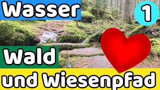 Premium Wanderweg bei Calw | Overnighter unterm Felsen #1 | Wasser Wald und Wiesenpfad