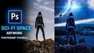 How I Created the Sci-Fi Space Artwork in Photoshop? Photoshop Tutorial