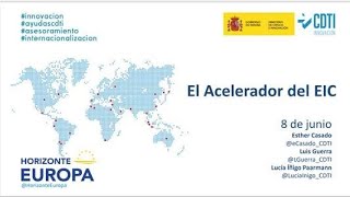 Jornada online sobre la documentación a preparar para acceder al plug-in al Acelerador del EIC