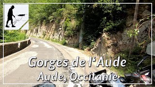 Gorges de l'Aude, Balcony Road D118, Aude, Occitania, France - by motorcycle