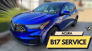 B17 Service: From a former Acura Tech!