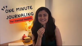 Journaling for beginners | What to write in a journal | One minute journaling | Episode 9