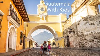 Guatemala with kids - Riding the chicken buses! AND Rainbow baby chicks!