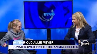 10th Birthday Brings a Big Donation to Animal Shelter