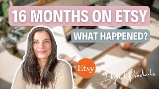 16 Months Selling Digital Products on Etsy | Realistic Results on Etsy