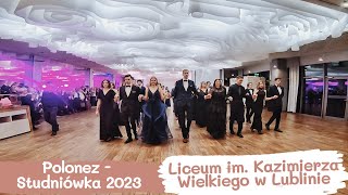 Polonez Liceum Kazimierza Wielkiego Lublin - Studniówka 2023