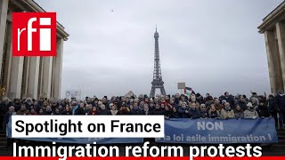 Opponents of France's immigration reform protest law that 'disfigures the Republic' • RFI English