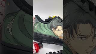 Levi Ackerman of Attack on Titan 🗡️💥 Painted AF1 by @alondraw.s