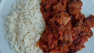 i cooked this easy,& delicious gizzard sauce with white rice, for my daughter and they ❤️ it 👌👍