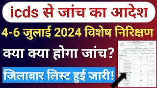 🤔4 से 6 जुलाई होगा विशेष निरीक्षण?icds से आदेश|क्या क्या होगा जांच|सेवीक ध्यान दें|