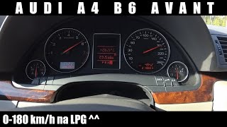 2000 Audi A4 B6 0-180 km/h Acceleration / Przyspieszenie