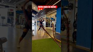 Battle rope variation | full-body fat burning 🔥🥵#workout #fatloss