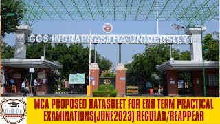 Higher Education Simplified | MCA Proposed Datasheet for End Term Examinations (June 2023)