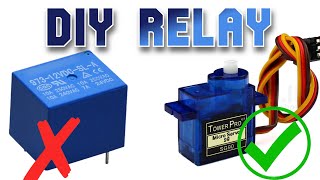 DIY Relay | Make Relay From Servo Motor | Arduino Servo Motor Controlled Relay | Control DC Motor