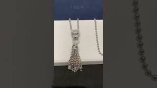 Cartier Panthère de Cartier 18K White Gold Diamond Tassels Necklace N7424122 #18kgold #necklace