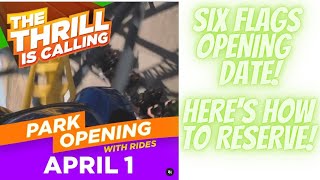 SIX FLAGS MAGIC MOUNTAIN REOPENING DATE ANNOUNCED! HERE'S HOW TO RESERVE YOUR SPOT TO THE PARK!