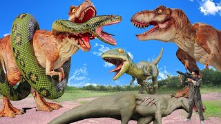 Most Dramatic Hollywood movies (2024) | Dinosaur Vs Anaconda | T-rex Attack | dinosaur Hunting