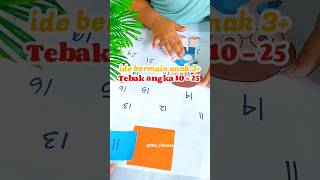 IDE BERMAIN ANAK | Mengenalkan angka 11 - 25 #shorts #funlearning #sensoryplay