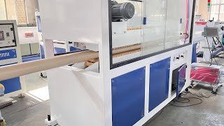 Testing 63-160mm pvc pipe production line / pvc pipe making machine for Ethiopia customer