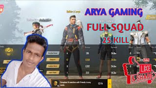 25 KILLS IN NOOB SQUAD // TAPATAP CLUTH // TWO FINGER FULL GYRO // PUBG MOBILE